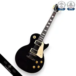 GIBSON LES PAUL STANDARD '50S  CUSTOM COLOR SERIES  EBONY  MINOR SCRATCHES