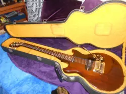 65 GIBSON MELODY MAKER REFINISH DARK BROWN W/ MODIFICATIONS AND OHSC
