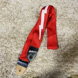 GIBSON USA GUITAR STRAP RED FROM JAPAN