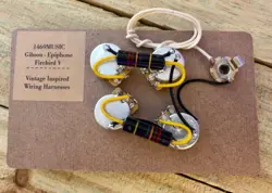 GIBSON - EPIPHONE FIREBIRD V 50’S STYLE WIRING HARNESS CTS POTS BUMBLE BEE CAPS