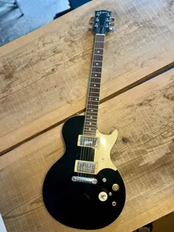 GRECO LES PAUL TYPE BLACK 1975 GIBSON PU ELECTRIC GUITAR USED FROM JAPAN