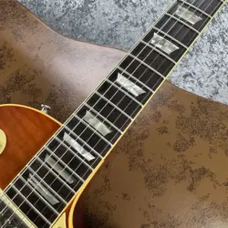 GIBSON CUSTOM SHOP WIDE FRAME 1959 LES PAUL STANDARD REISSUE VOS SUNRISE TEA BUR