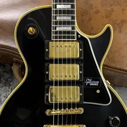 GIBSON CUSTOM SHOP 3P.U. MODEL 1957 LES PAUL REISSUE 3-PICKUP VOS EBONY SAFE DEL