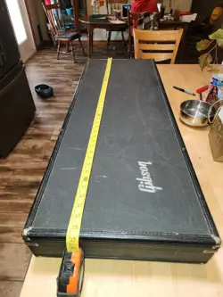 1970S VINTAGE GIBSON LES PAUL OR SG ELECTRIC GUITAR HARD CASE SEE MEASUREMENTS