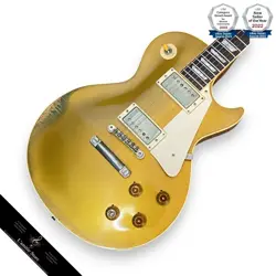 GIBSON 1957 LES PAUL STANDARD REISSUE GOLD TOP MURPHY AGED
