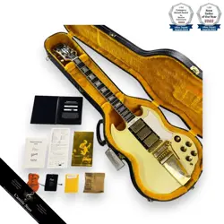 GIBSON CUSTOM SHOP 1963 LES PAUL SG REISSUE WITH MAESTRO VIBROLA VOS
