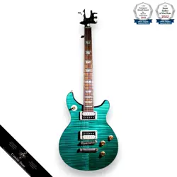 GIBSON CUSTOM SHOP TAK MATSUMOTO DC STANDARD FLAMETOP AQUA BLUE 2012 2ND ED