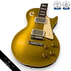 GIBSON CUSTOM SHOP MURPHY LAB 1957 LES PAUL GOLD TOP LIGHT AGED 2021
