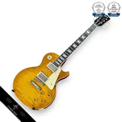 GIBSON 1959 LES PAUL STANDARD REISSUE VOS LEMON BURST ELECTRIC GUITAR