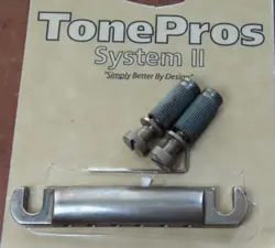 AGED TONEPROS TAILPIECE + STUDS BUSHINGS T1ZS-N NICKEL FITS GIBSON LES PAUL 335