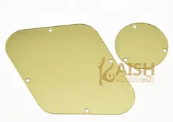 GOLD MIRROR LP REAR CONTROL & SWITCH PLATE CAVITY COVER FOR GIBSON LES PAUL