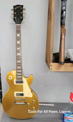 GIBSON LES PAUL DELUXE GOLD TOP VINTAGE GUITAR W CASE