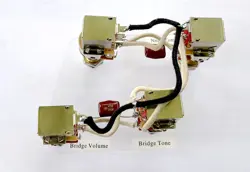 CUSTOM JIMMY PAGE WIRING HARNESS PUSH-PUSH POT 500K 4 USA GIBSON LES PAUL GUITAR
