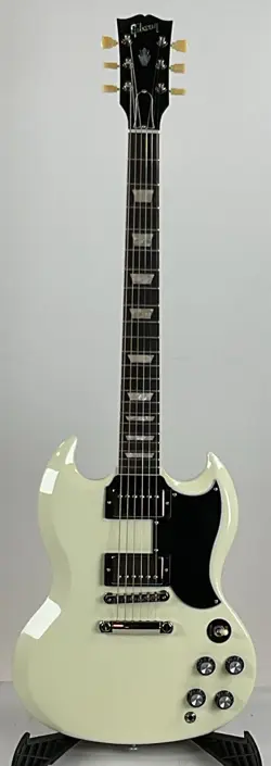 GIBSON '61 SG STANDARD ELECTRIC GUITAR - CLASSIC WHITE - UNDERSET NECK