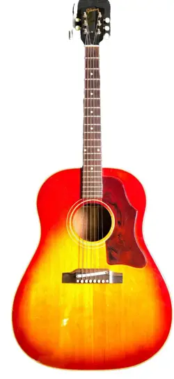 1961 GIBSON J-45 BRIDGE ACOUSTIC GUITAR - VINTAGE SUNBURST SERIAL# 103208