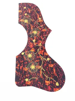 ACOUSTIC GUITAR PICKGUARD FOR GIBSON EJ200 WITH ORANGE RED