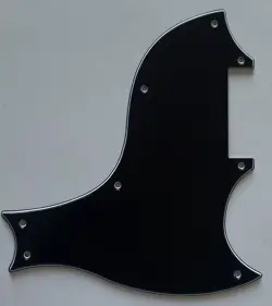 FOR FIT GIBSON SG-X STYLE GUITAR PICKGUARD 3 PLY BLACK