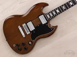 1974 GIBSON SG STANDARD VINTAGE GUITAR WALNUT W/ EBONY BOARD, TARBACKS