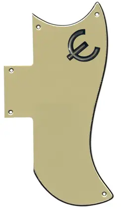 FOR FIT GIBSON SG 61 REISSUE & E LOGO STYLE GUITAR PICKGUARD VINTAGE YELLOW