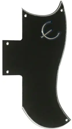 FOR FIT GIBSON SG 61 REISSUE & E LOGO STYLE GUITAR PICKGUARD 3 PLY BLACK