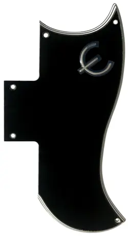 FOR FIT GIBSON SG 61 REISSUE & E LOGO STYLE GUITAR PICKGUARD 5 PLY BLACK