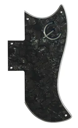 FOR FIT GIBSON SG 61 REISSUE & E LOGO STYLE GUITAR PICKGUARD 4 PLY BLACK PEARL