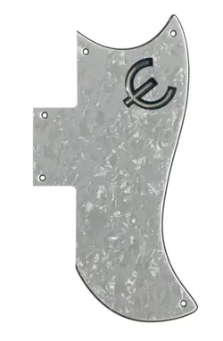 FOR FIT GIBSON SG 61 REISSUE & E LOGO STYLE GUITAR PICKGUARD 4 PLY WHITE PEARL
