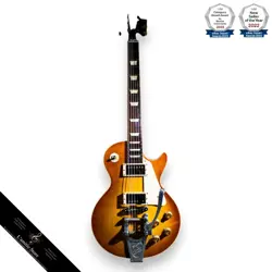 GIBSON 1958 LES PAUL REISSUE FIGURED TOP LPR8F W/ BIGSBY 2011