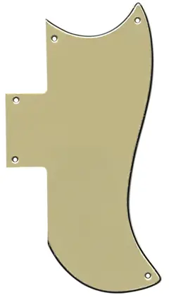 FOR FIT GIBSON SG 61 REISSUE STYLE GUITAR PICKGUARD SCRATCH PLATE VINTAGE YELLOW
