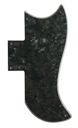 FOR FIT GIBSON SG 61 REISSUE STYLE GUITAR PICKGUARD SCRATCH PLATE BLACK PEARL