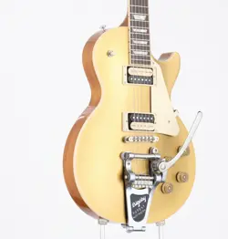 USED GIBSON / LES PAUL CLASSIC BIGSBY ZEBRA 2017 GOLD TOP MADE 4.84KG S/N