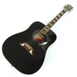 GIBSON CUSTOM SHOP LIMITED EDITION DOVE TRANS EBONY ELECTRIC ACOUSTIC GUITAR