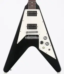 GIBSON FLYING V '67 REISSUE EBONY ELECTRIC GUITAR