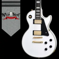 EPIPHONE INSPIRED BY GIBSON CUSTOM LES PAUL CUSTOM ALPINE WHITE USA PICKUPS 8.90