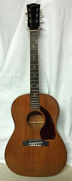 ACOUSTIC GUITAR GIBSON LGO NARROW NECK MANUFACTURED IN THE MID-1960S NATURAL