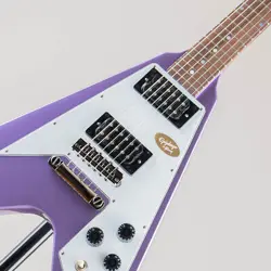 EPIPHONE INSPIRED BY GIBSON CUSTOM SHOP KIRK HAMMETT 1979 FLYING V/PURPLE #GG194