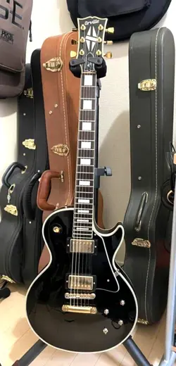 ORVILLE LPC-75 LES PAUL CUSTOM BLACK BY GIBSON ELECTRIC GUITAR FROM JAPAN