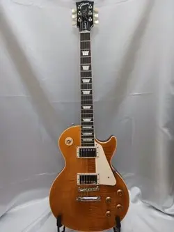 GIBSON LES PAUL STANDARD 50S FIGURED TOP HONEY AMBER #GG1J5
