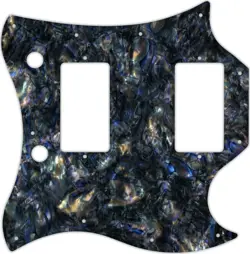 WD CUSTOM PICKGUARD FOR GIBSON 1963-1970 FULL FACE SG #35 BLACK ABALONE