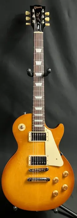 GIBSON LES PAUL TRIBUTE ELECTRIC GUITAR SATIN HONEY BURST FINISH W/ SOFT CASE