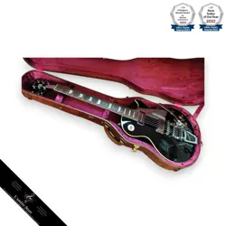 GIBSON CUSTOM SHOP 1956 LES PAUL STANDARD REISSUE EBONY MODIFIED P90S