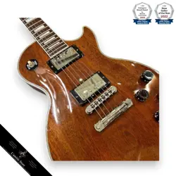GIBSON LES PAUL CUSTOM MAHOGANY TOP WALNUT STAIN  ELECTRIC GUITAR