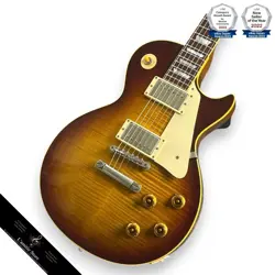 GIBSON 1958 LES PAUL STANDARD FIGURED TOP ELECTRIC GUITAR 3.89KG