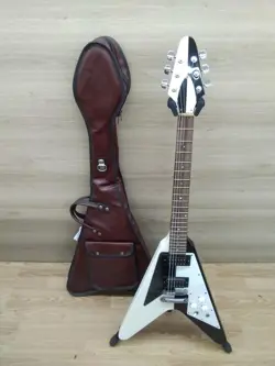 [GIBSON] FV-85MS FLYING V BLACK AND WHITE 2024 ELECTRIC GUITAR WITH GIGBAG JAPAN