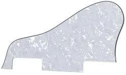 PICKGUARD FOR GIBSON ES-335 SHORT NO SCREWS STYLE GUITAR-4-PLY-WHITE PEARL