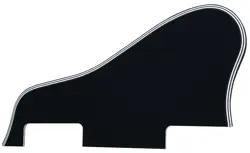 PICKGUARD FOR GIBSON ES-335 SHORT NO SCREWS STYLE GUITAR-5-PLY-BLACK