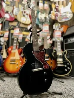 GIBSON LES PAUL JUNIOR EBONY BLACK MADE IN USA 2023 SOLID BODY ELECTRIC GUITAR