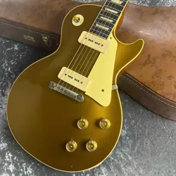 GIBSON CUSTOM SHOP HISTORIC REISSUE 1954 LES PAUL GOLD TOP VOS ~DOUBLE GOLD~ #4 
