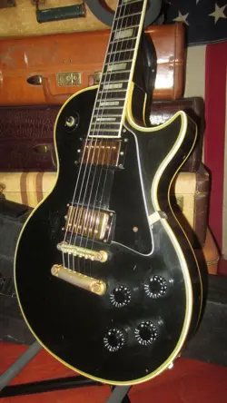 1979 GIBSON LES PAUL CUSTOM BLACK BEAUTY W/ ORIGINAL PROTECTOR CASE