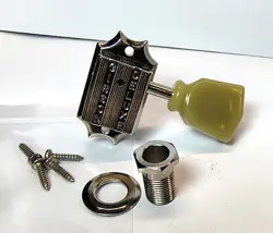 GIBSON DELUXE NICKEL TUNER, TUNING MACHINE, BASS SIDE, ID-10